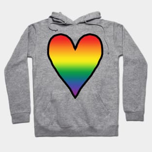 Heart Pride Gradient Valentines Day Hoodie